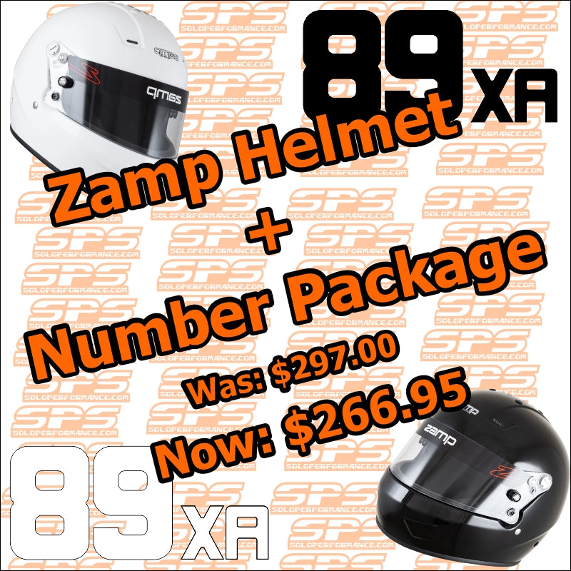 Novice Full Face Helmet + Numbers Bundle