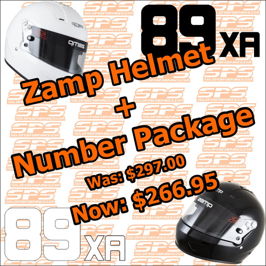 Novice Full Face Helmet + Numbers Bundle