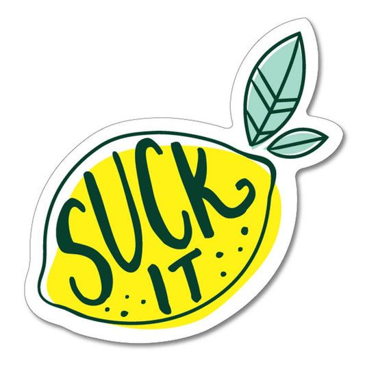 Suck It Lemon Sticker - Closeout | Funatic