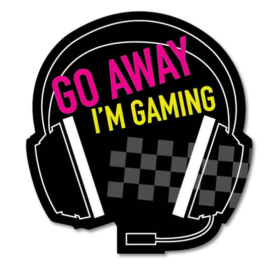 Go Away I'm Gaming Sticker - Closeout | Funatic