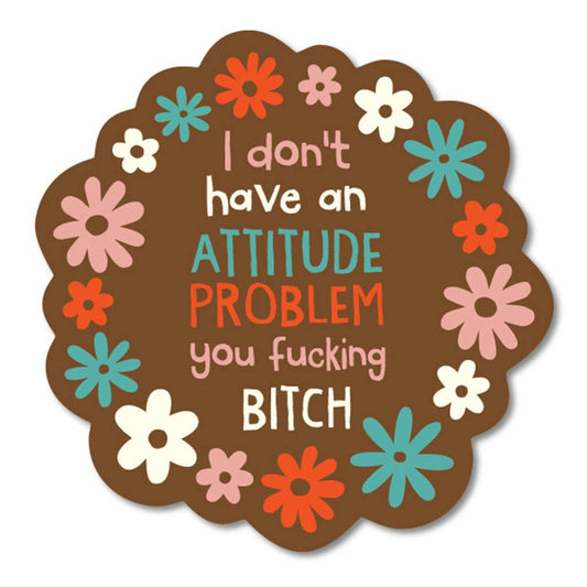 Attitude Problem Sticker - Closeout | Funatic