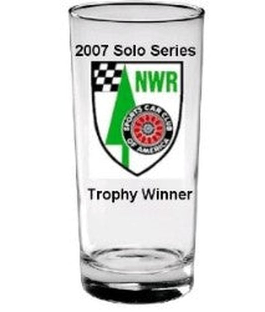 15oz Deluxe Cooler Glass w- 3 color Imprint