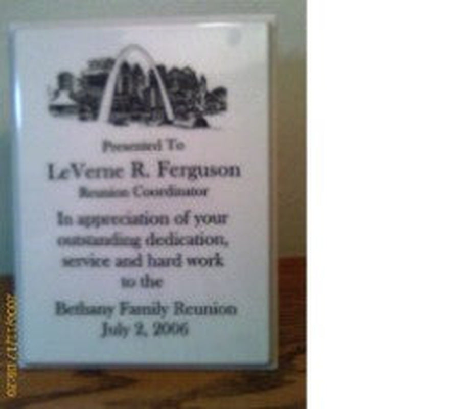 Solid Marble 7"x10" Plaque, Laser Engraved