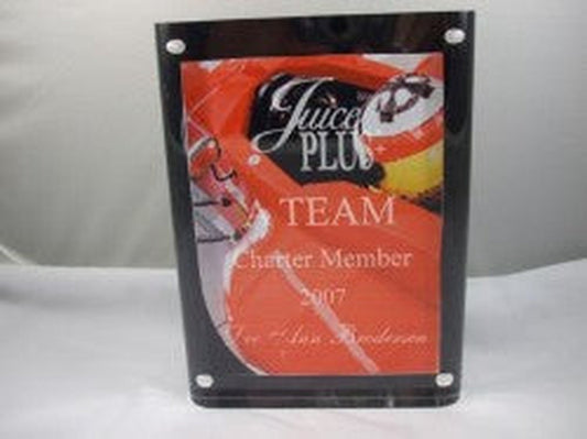 2pc Acrylic 6"x8" Frame w- custom full color background