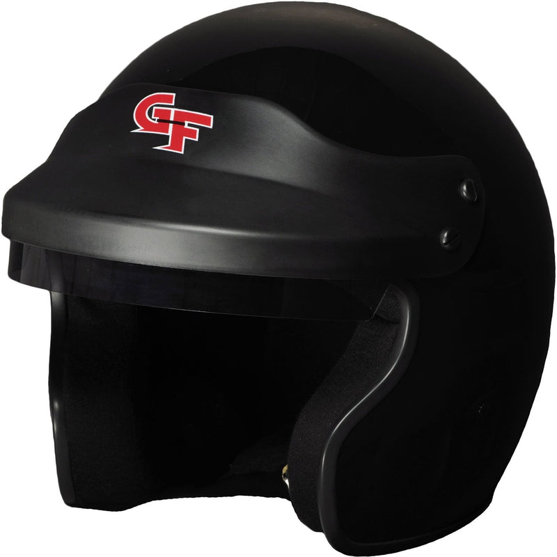 G-Force Racing GF-1 Snell SA2020 Rated Open Face Helmet - Gloss Black