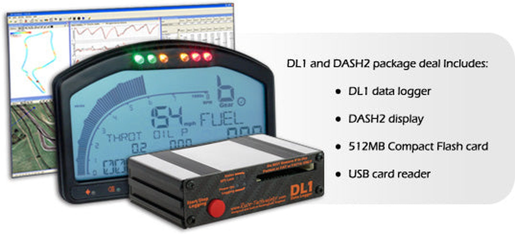 Race Technology DL1 and DASH2 Package Deal