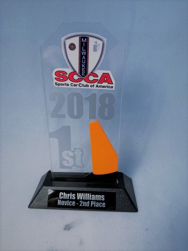 Acrylic Stand Up Trophy with Pylon