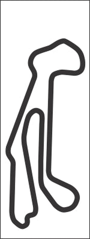 Barber Motorsports Park Vinyl Track Map Decal