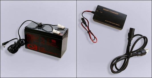 External Battery and Charger for 7 inch LED Scoreboard Display