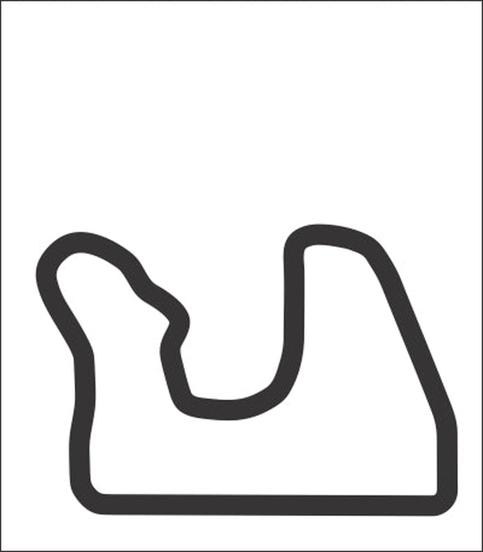 Blackhawk Farms Vinyl Track Map Decal