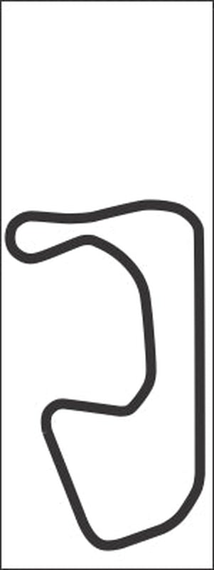 Bridgehampton Vinyl Track Map Decal