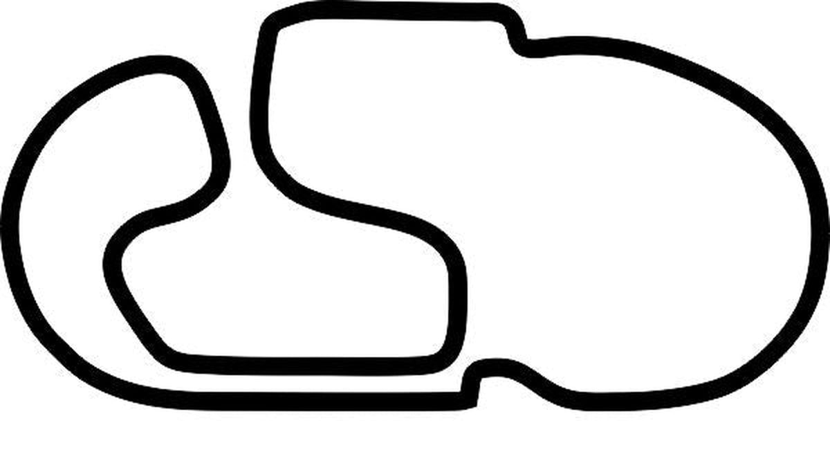 Charlotte Roval Vinyl Track Map Decal