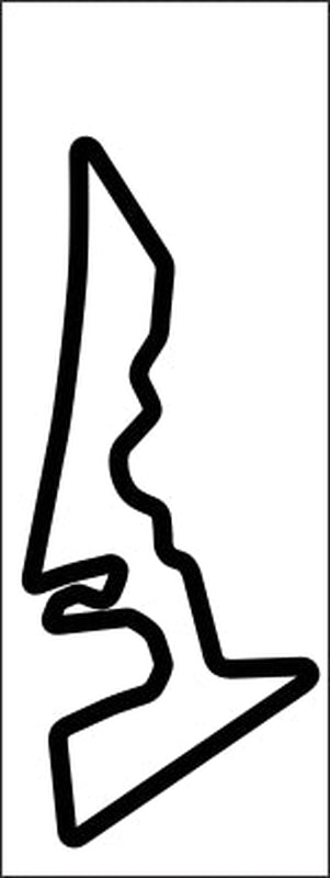 Circuit of the Americas (COTA) Vinyl Track Map Decal
