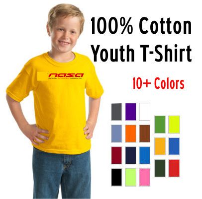NASA Racing Logo Youth 100% Cotton Short Sleeve T-Shirt