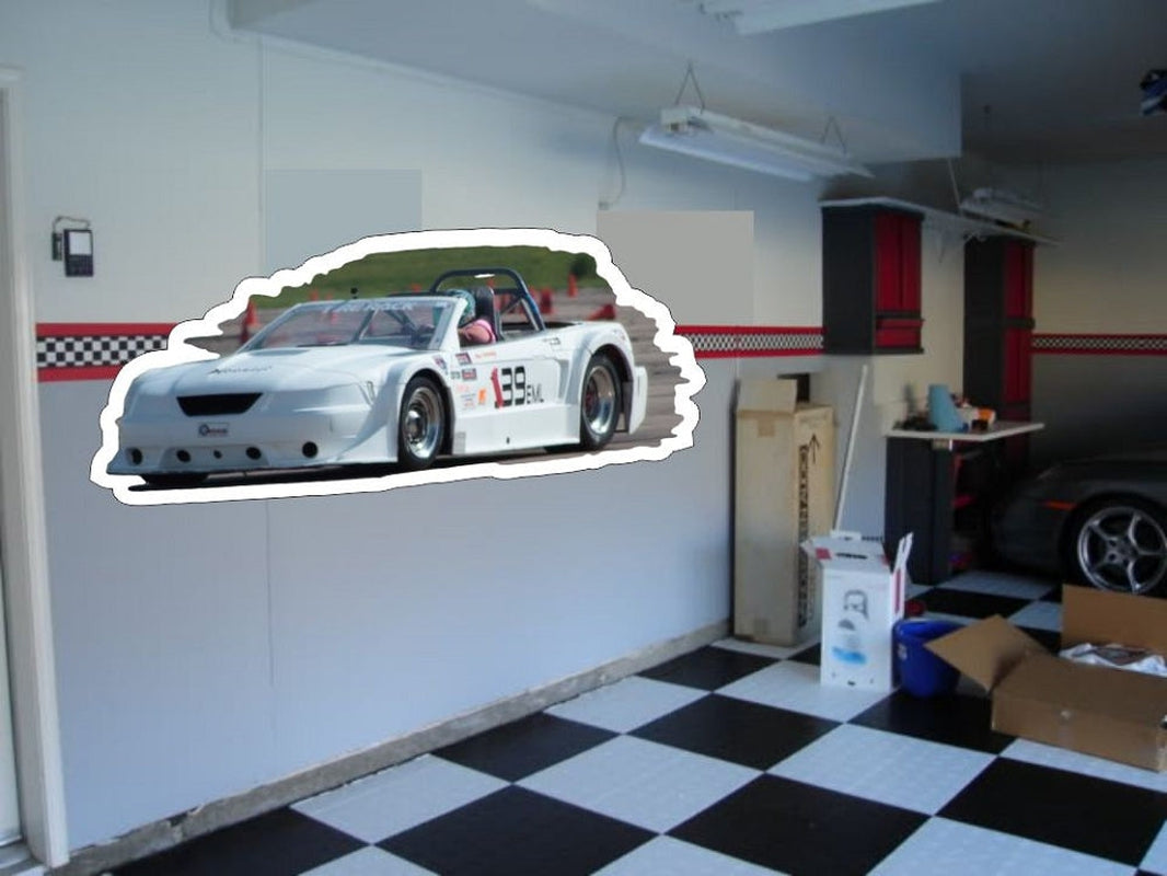 Custom Die Cut Garage Wall Art - Your Car on Your Garage Wall