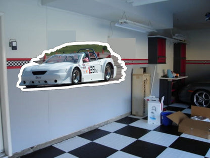 Custom Die Cut Garage Wall Art - Your Car on Your Garage Wall