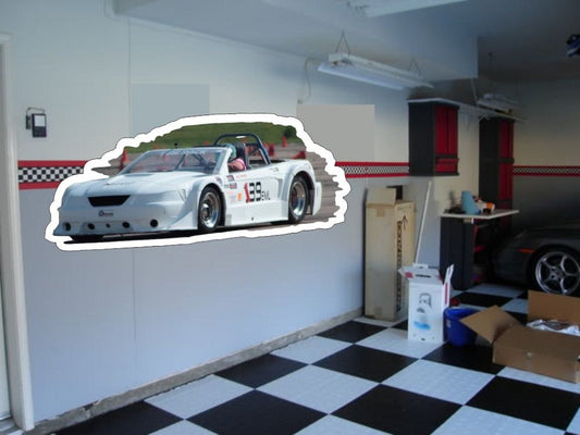 Custom Die Cut Garage Wall Art - Your Car on Your Garage Wall