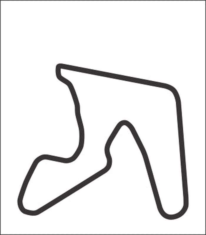 Hallett Vinyl Track Map Decal