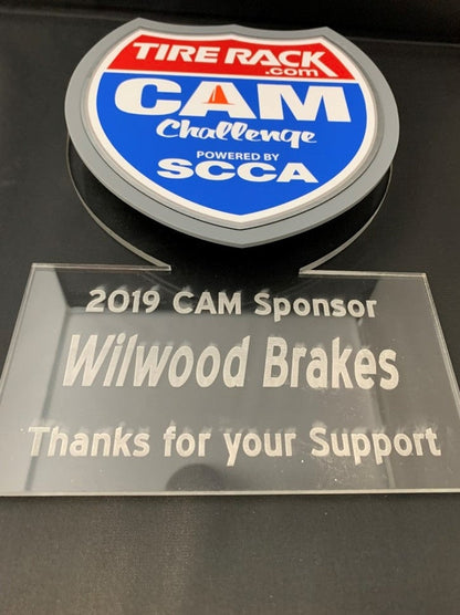 Large Custom Cut Acrylic Hanging Trophy with Logo on Standoffs - 100% Customizable to your logo, shape or designs!