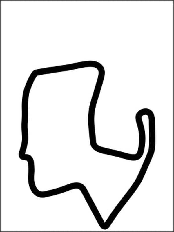 Laguna Vinyl Track Map Decal