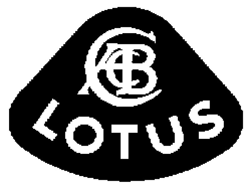 Decal, Auto Manufacturer, Lotus, 5" x 4", Die Cut, Black or White