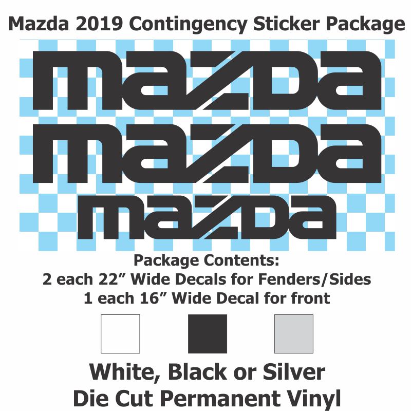 MAZDA Contingency Sticker Package
