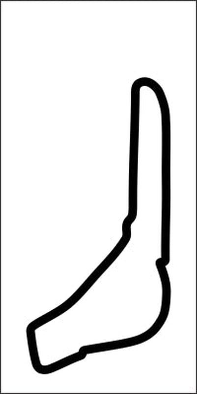 Monza Vinyl Track Map Decal