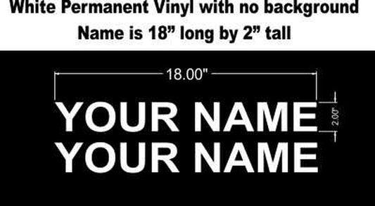 Vinyl Name Package