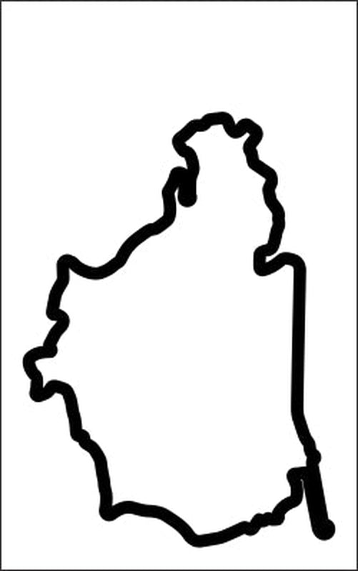 Nurburgring Vinyl Track Map Decal