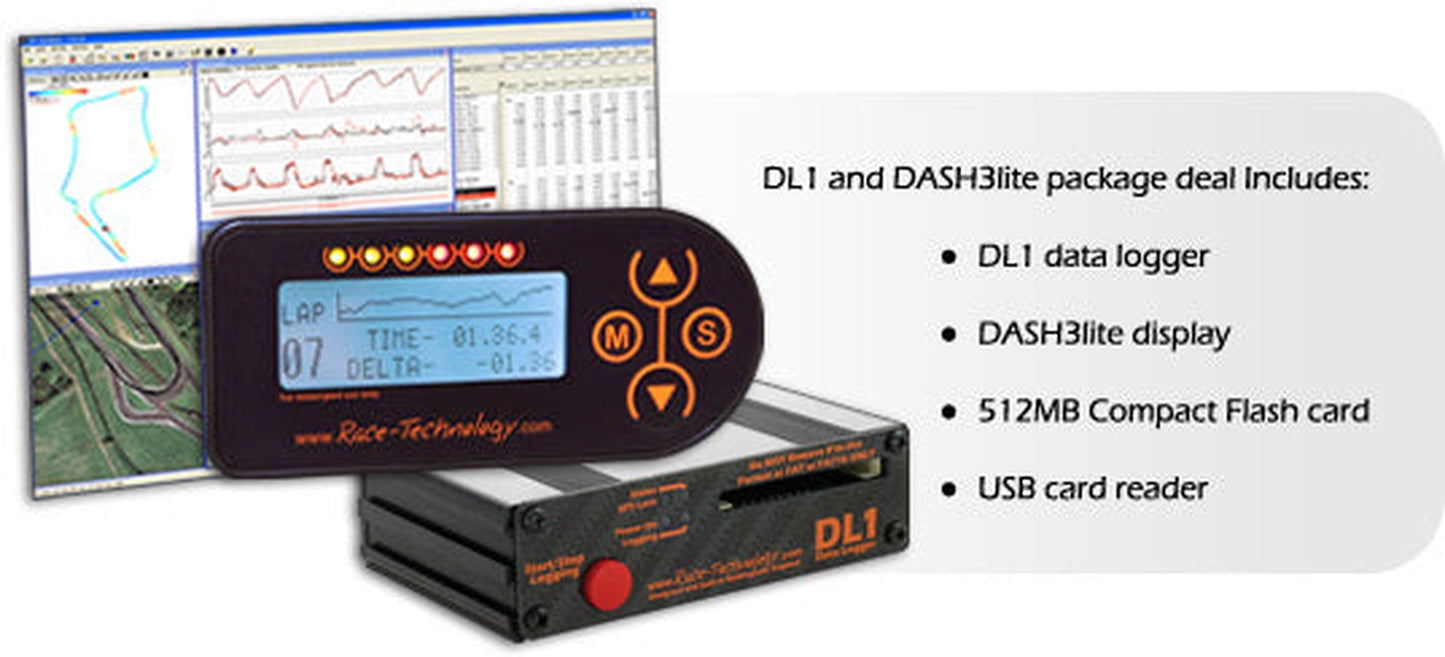 Race Technology DL1 and DASH3Lite Package Deal