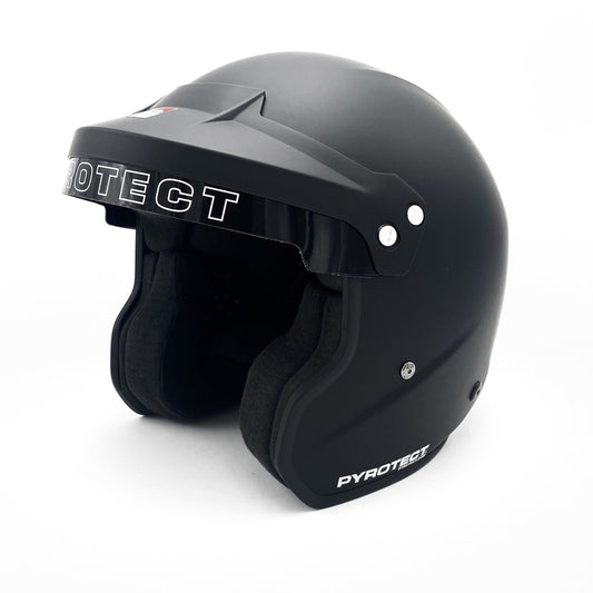 Pyrotect SA2020 Auto Racing Helmet Open Face Gloss Black
