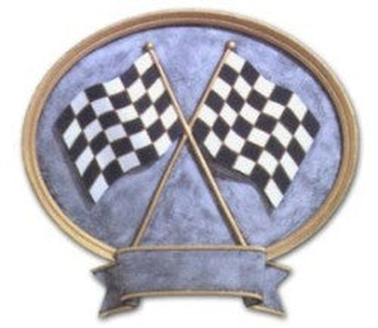 Checkered Flag Resin Trophy