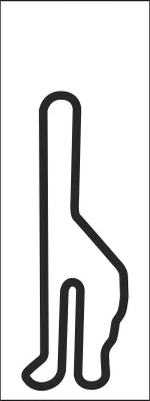 Riverside Vinyl Track Map Decal