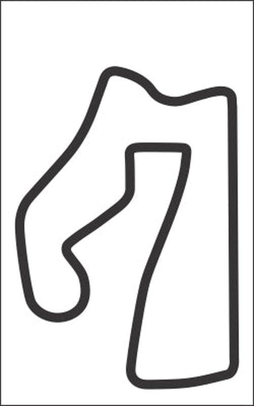 Road America Vinyl Track Map Decal