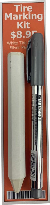 Tire Marking Kit with Silver Pen