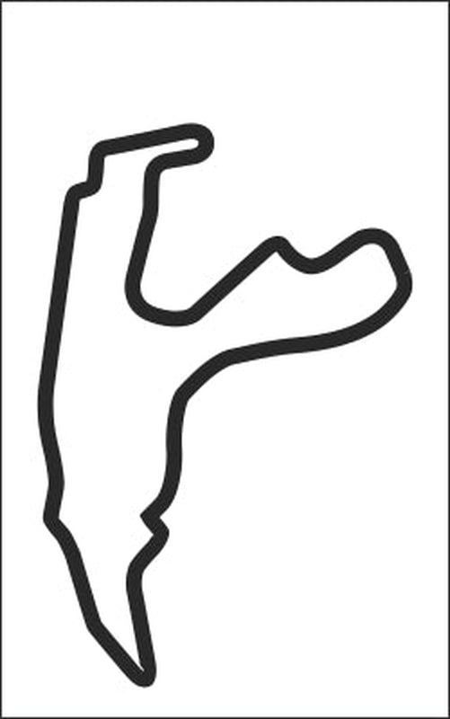 Spa Vinyl Track Map Decal