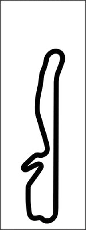 Spokane Vinyl Track Map Decal