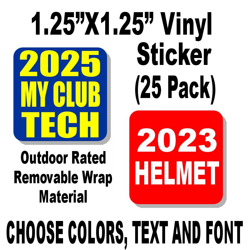 Custom Tech/Helmet Tech Sticker