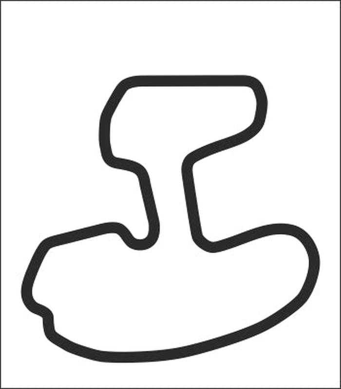 Texas World Vinyl Track Map Decal