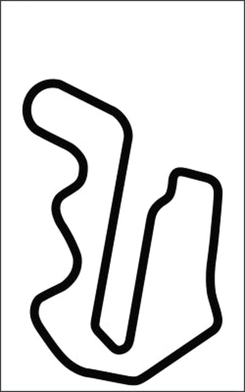 Thunderhill Vinyl Track Map Decal