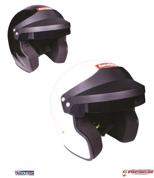 Racequip Open Face OF20 SA2020 Helmet for SCCA Track Night or Starting Line