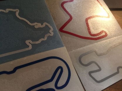 Vinyl Track Map Decals